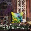 Kentucky Goldenrod in Watercolor Throw Pillow Machine Washable, Indoor Outdoor Decorative Pillow for Couch, Bed or Patio, 14Hx14W