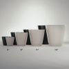 11 in. Beige Resin Self-Watering Planter