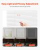 Mini Blinds 43.3" W x 48" H 1" Slat Cordless Light Filtering No-Drill Mini Blind