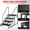 Hot Tub Steps Outdoor, 2 RV Steps with Handrail, Portable RV Stairs 3 Step, Heavy Duty Truck Camper Steps Ladders for Travel Trailers, 5th Wheel, Moto