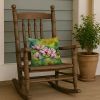 Mississippi Magnolia in Watercolor Throw Pillow Machine Washable, Indoor Outdoor Decorative Pillow for Couch, Bed or Patio, 14Hx14W